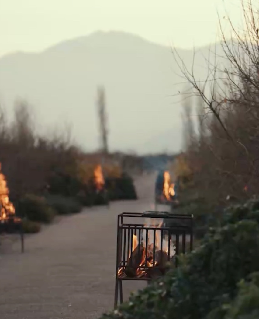 Fire pit path at Awasi Mendoza