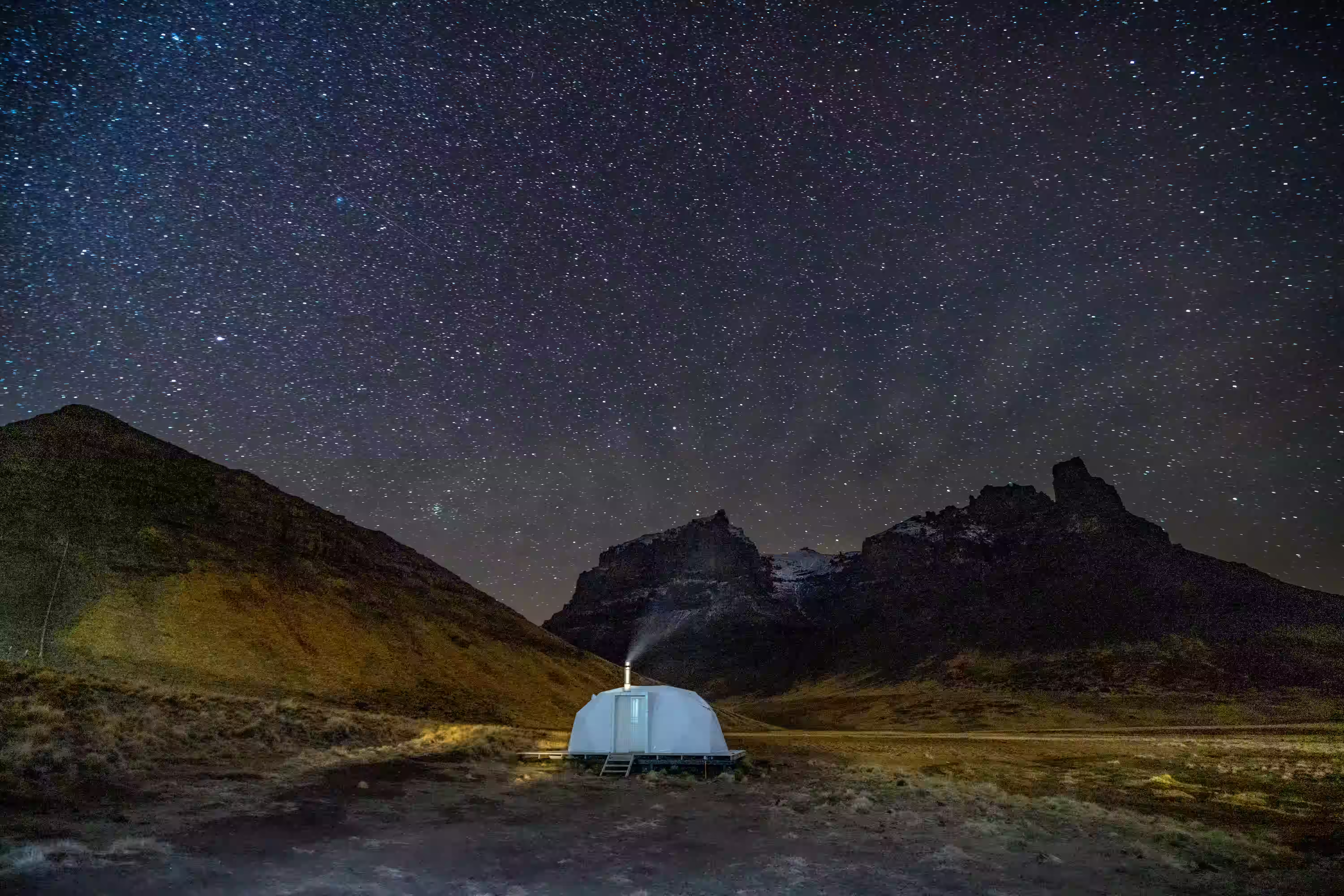 Luxury glamping domes